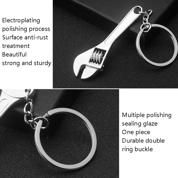 10 PCS Tool Metal Keychain Car Key Ring Pendant, Colour: H-389 Hex Wrench - Key Rings by PMC Jewellery | Online Shopping South Africa | PMC Jewellery | Buy Now Pay Later Mobicred