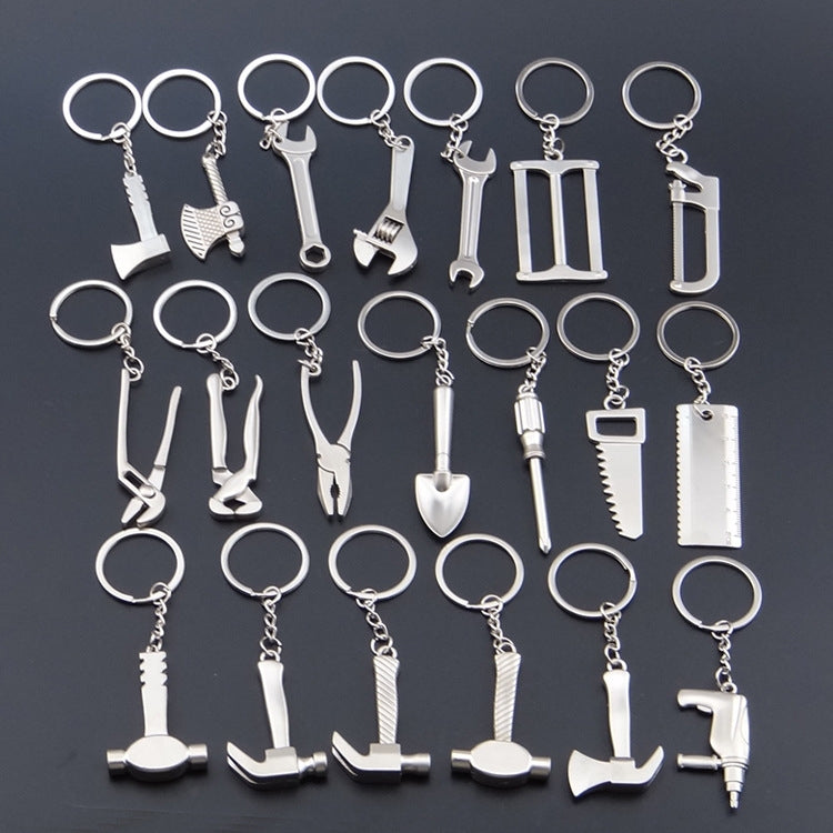 10 PCS Tool Metal Keychain Car Key Ring Pendant, Colour: H-388 Thread Ax - Key Rings by PMC Jewellery | Online Shopping South Africa | PMC Jewellery | Buy Now Pay Later Mobicred