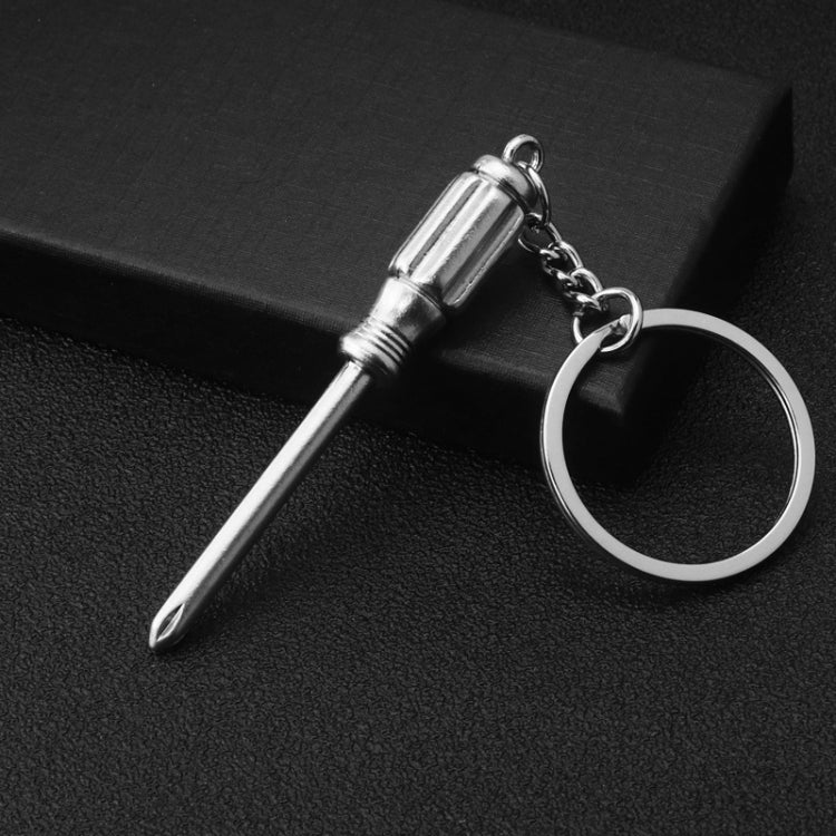 10 PCS Tool Metal Keychain Car Key Ring Pendant, Colour: H-550 Screwdriver - Key Rings by PMC Jewellery | Online Shopping South Africa | PMC Jewellery | Buy Now Pay Later Mobicred