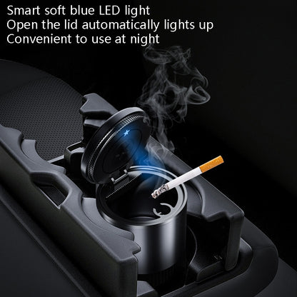 BEN.JACK Ashtray With Cover Personality Multi-Function Universal Car Ashtray(Gray) - Ashtrays by BEN.JACK | Online Shopping South Africa | PMC Jewellery | Buy Now Pay Later Mobicred