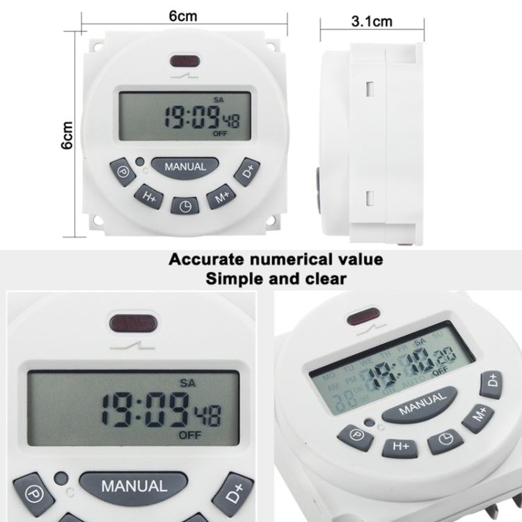 110V  L701 Small Timing Microcomputer Time Control Switching Power Supply Timing Switch - Smart Switch by PMC TechLife | Online Shopping South Africa | PMC TechLife | Buy Now Pay Later Mobicred