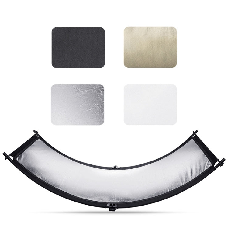 FOMITO U-Shaped Curved  Photo Studio Reflector Board 4 In 1 Gold Silver White Black Reflective Board -  by PMC TechLife | Online Shopping South Africa | PMC TechLife | Buy Now Pay Later Mobicred