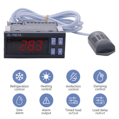 ZL-7801A Dual Output Intelligent Temperature And Humidity Conductor Automatic Temperature Conductor - Thermostat & Thermometer by PMC Jewellery | Online Shopping South Africa | PMC Jewellery | Buy Now Pay Later Mobicred