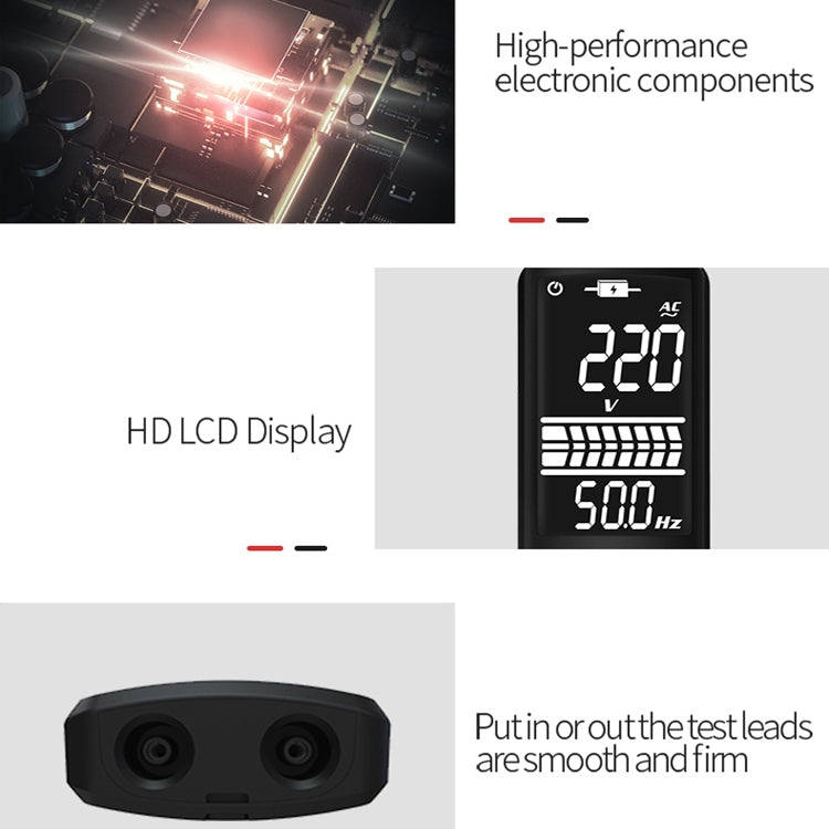 BSIDE Dual-Mode Smart Large-Screen Display Multimeter Electric Pen Portable Voltage Detector, Specification: ADMS1CL - Digital Multimeter by BSIDE | Online Shopping South Africa | PMC Jewellery | Buy Now Pay Later Mobicred