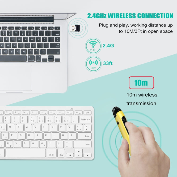 PR-A19 2.4GHz Wireless Charging Bluetooth Mouse Pen Type Shining Quiet Mouse(Purple) - Wireless Mice by PMC Jewellery | Online Shopping South Africa | PMC Jewellery | Buy Now Pay Later Mobicred