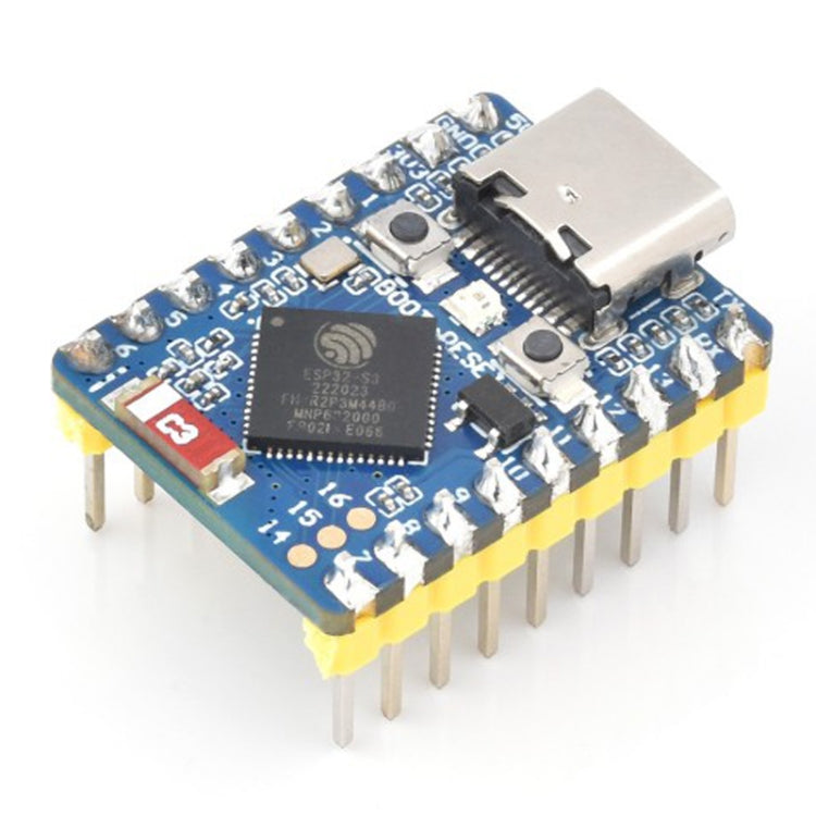 Waveshare ESP32-S3 Mini Development Board, Based On ESP32-S3FH4R2 Dual-Core Processor with Header - Boards & Shields by Waveshare | Online Shopping South Africa | PMC Jewellery | Buy Now Pay Later Mobicred