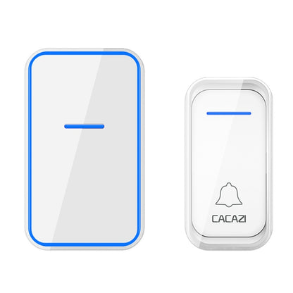 CACAZI Home Smart Digital Wireless Doorbell Remote Electronic Doorbell Elderly Pager, Style: EU Plug(White) - Wireless Doorbell by CACAZI | Online Shopping South Africa | PMC Jewellery | Buy Now Pay Later Mobicred