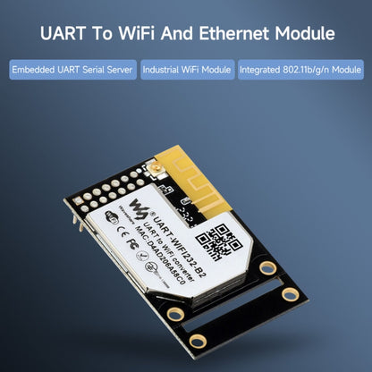 Waveshare 25116 UART to WiFi And Ethernet Module, Integrated 802.11b/g/n Module - Modules Expansions Accessories by Waveshare | Online Shopping South Africa | PMC Jewellery | Buy Now Pay Later Mobicred