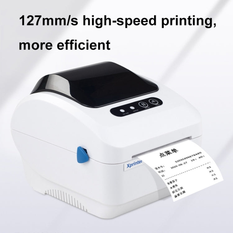 Xprinter XP-320B 80mm Thermal Barcode Supermarket Cashier Label Printer, Spec: USB+Bluetooth(EU Plug) - Printer by Xprinter | Online Shopping South Africa | PMC Jewellery | Buy Now Pay Later Mobicred