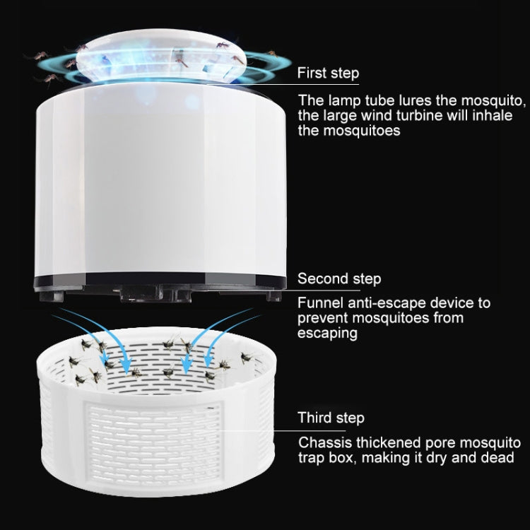 Household Mute Inhalation Photocatalyst USB Physical Mosquito Killer 365-White(USB) - Repellents by PMC TechLife | Online Shopping South Africa | PMC TechLife | Buy Now Pay Later Mobicred