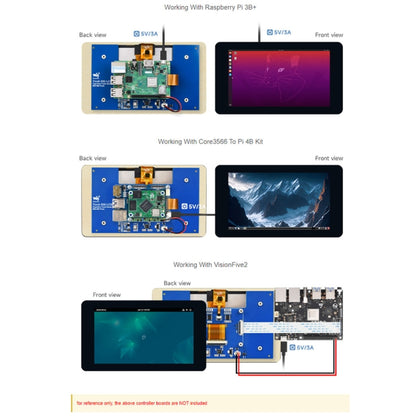 Waveshare 7 inch 800×480 IPS Capacitive Touch Display, DSI Interface, 5-Point Touch without Case - LCD & LED Display Module by Waveshare | Online Shopping South Africa | PMC Jewellery | Buy Now Pay Later Mobicred