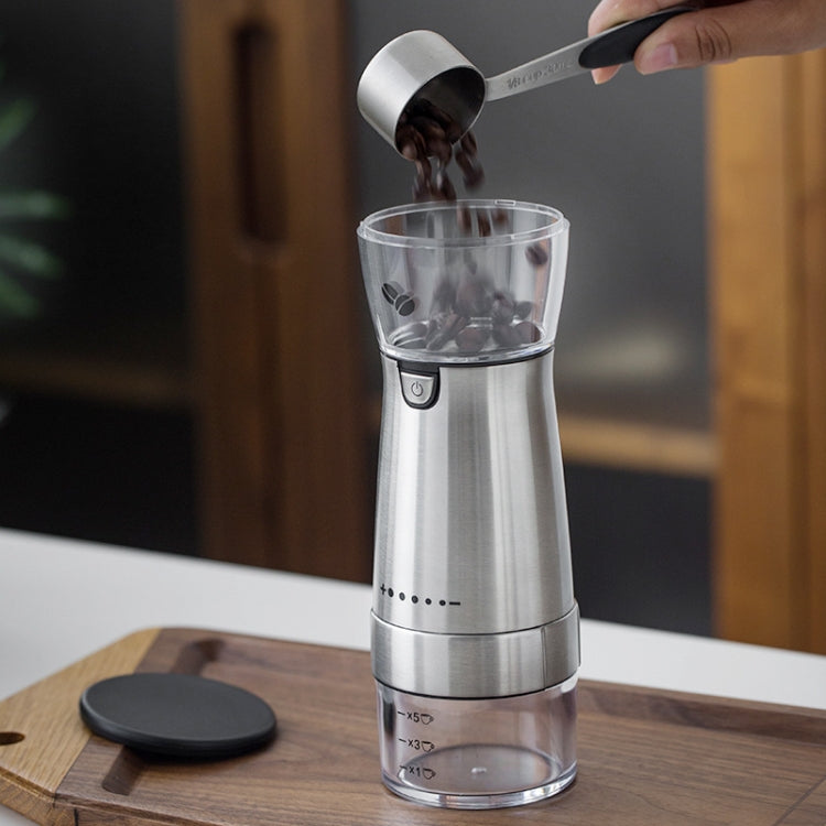 USB Rechargeable Coffee Machine Electric Coffee Grinder(Stainless Steel Color) - free shipping - PMC TechLife - Order now!