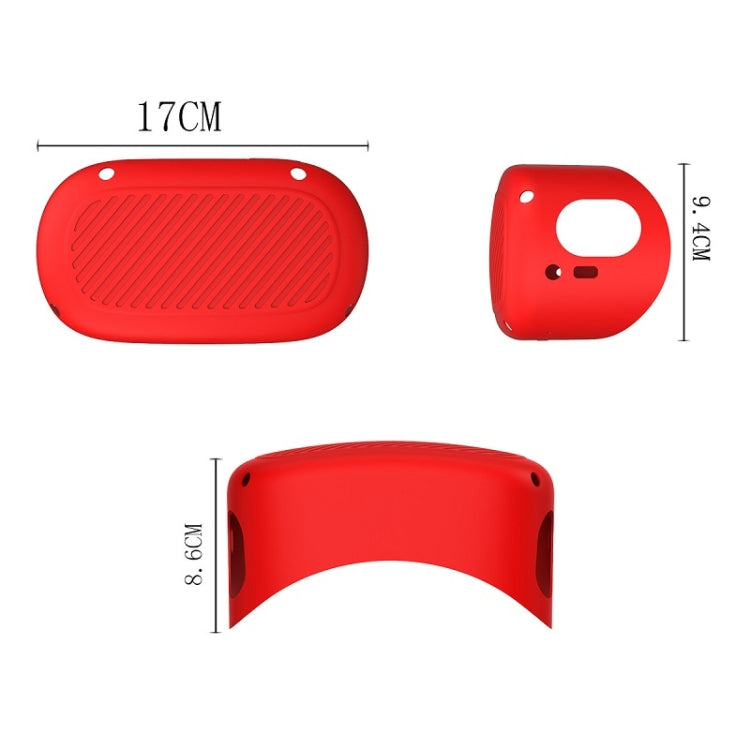VR Glasses Silicone Waterproof Dust-Proof And Fall-Proof Protective Shell For Meta Quest(Red) - VR Accessories by PMC TechLife | Online Shopping South Africa | PMC TechLife | Buy Now Pay Later Mobicred