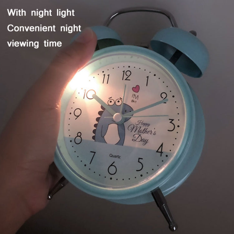 Student Cute Style Bell Alarm Clock Bedside Mute Clock With Light Specification��� Y33 3 Inch (Beige) - Alarm Clocks by PMc TechLife | Online Shopping South Africa | PMc TechLife | Buy Now Pay Later Mobicred