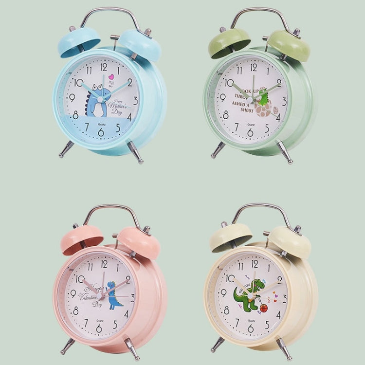 Student Cute Style Bell Alarm Clock Bedside Mute Clock With Light Specification��� Y35 4 Inch (Green) - Alarm Clocks by PMc TechLife | Online Shopping South Africa | PMc TechLife | Buy Now Pay Later Mobicred