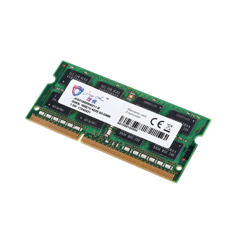 JingHai 1600MHz DDR3L PC3L-12800S 1.35V Low Voltage Notebook Memory Strip, Memory Capacity: 4GB - RAMs by JingHai | Online Shopping South Africa | PMC Jewellery | Buy Now Pay Later Mobicred