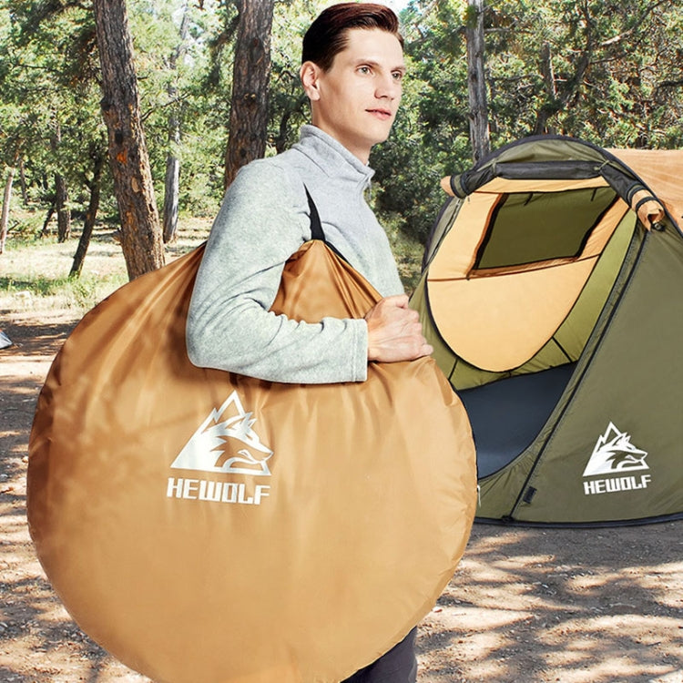 Hewolf 1766 Outdoor Automatic Windproof Quick-Opening Tent Camping Sunscreen Tent For 4-5 People (Army Green) - Tents & Accessories by PMC Jewellery | Online Shopping South Africa | PMC Jewellery