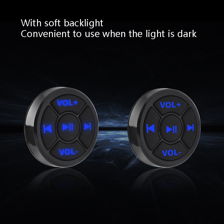 Car Mobile Phone Remote Control Bluetooth Wireless Multimedia Button Remote Control Music Playback Selfie, Colour: Silver With Buckle - free shipping - PMC TechLife - Order now!