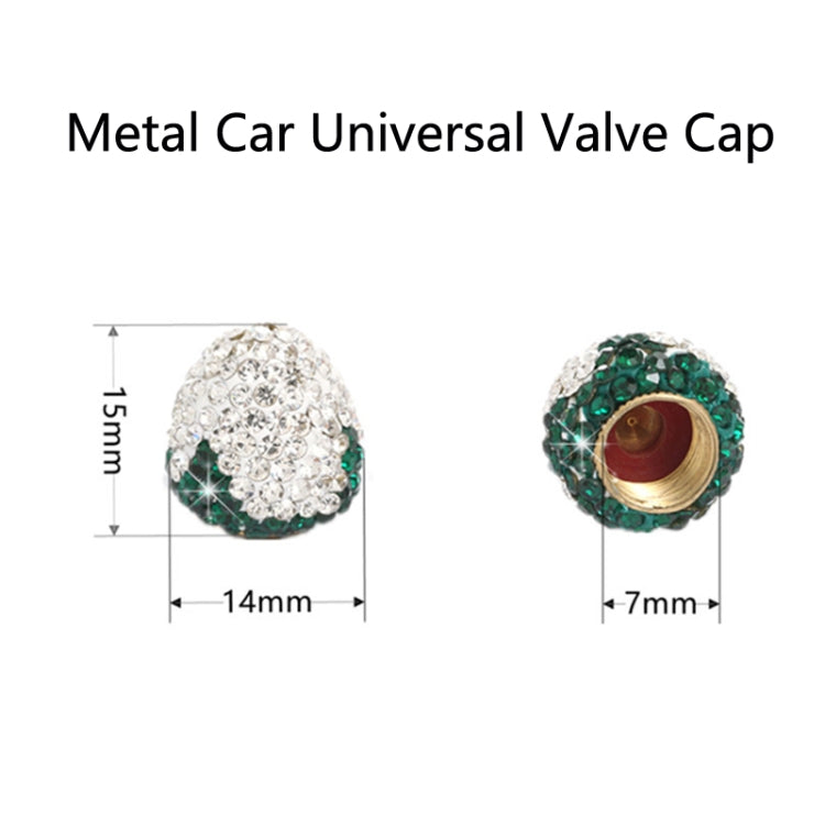 Metal Car Universal Diamond-studded Strawberry Valve Cap Copper Valve Cover(Big Red) - Tire Valve Caps by PMC Jewellery | Online Shopping South Africa | PMC Jewellery | Buy Now Pay Later Mobicred