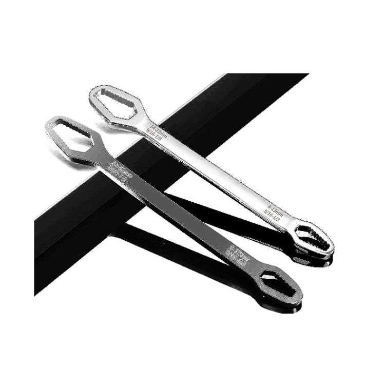 Multi-Function Plum Wrench Open Adjustment Double-Headed Self-Tightening Wrench(Silver) - free shipping - PMc TechLife - Order now!
