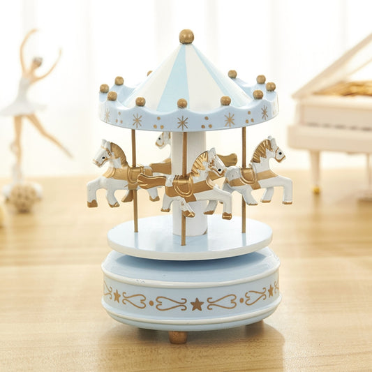 Sky City Carousel Clockwork Music Box Couples Birthday Gift(K0131 Star Blue) - Music Box by PMC Jewellery | Online Shopping South Africa | PMC Jewellery | Buy Now Pay Later Mobicred