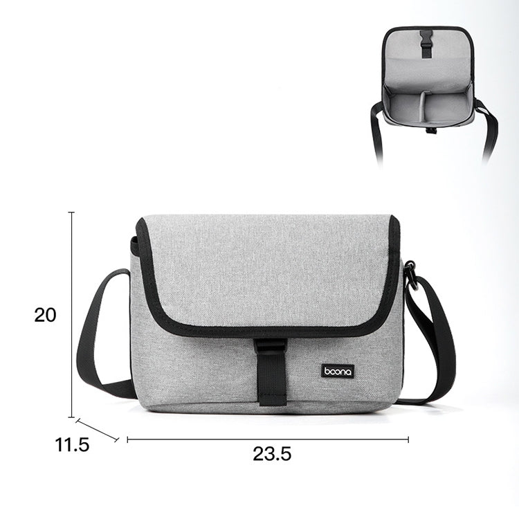 Baona BN-H013 Camera Shoulder Bag SLR Lens Storage Handbag(Light-Thin Black) - free shipping - PMC TechLife - Order now!