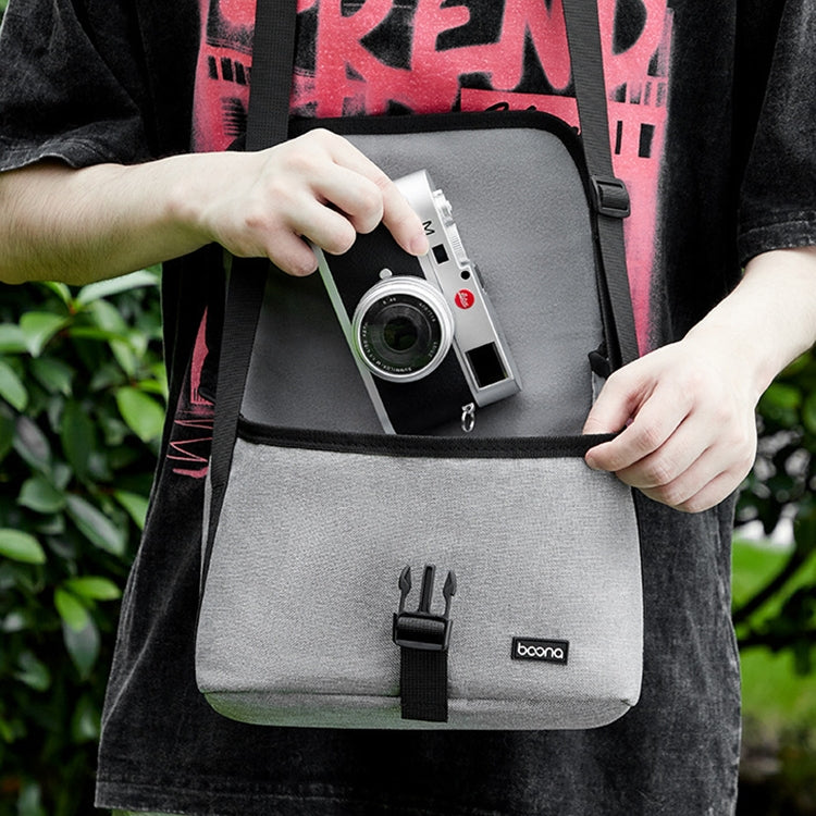 Baona BN-H013 Camera Shoulder Bag SLR Lens Storage Handbag(Light-Thin Black) - free shipping - PMC TechLife - Order now!