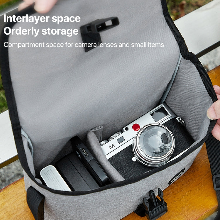 Baona BN-H013 Camera Shoulder Bag SLR Lens Storage Handbag(Light-Thin Black) - free shipping - PMC TechLife - Order now!