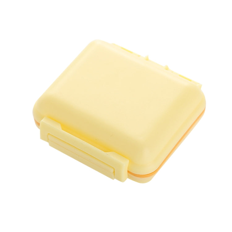 JS0018 Wheat Portable Sealed Pill Box with 6 Compartments For Pill Health Care Box(Solid Yellow) - free shipping - PMC TechLife - Order now!