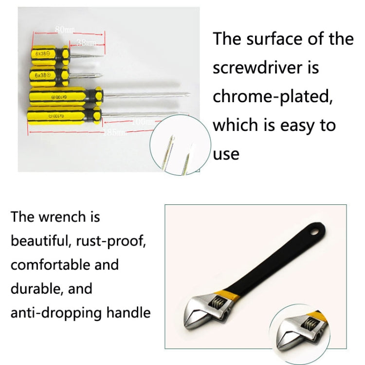 13 In 1 Car Household Multi-Function Hardware Tool Set, Specification: Paperback 8013G-1 - Hand Tool Sets by PMC TechLife | Online Shopping South Africa | PMC TechLife | Buy Now Pay Later Mobicred