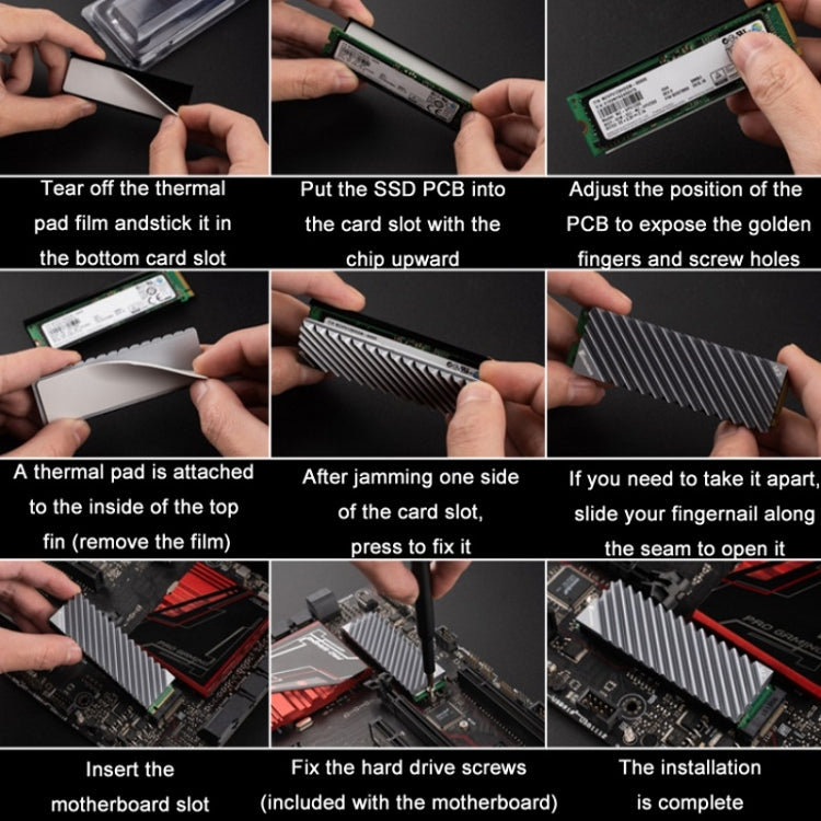 Jonsbo M.2-3 Solid State Radiator For NVME/SSD(Red) - Fan Cooling by Jonsbo | Online Shopping South Africa | PMC TechLife | Buy Now Pay Later Mobicred