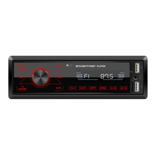 A2818 Car Bluetooth Speakerphone Car MP3 Player Function Touch Double U Disk Colorful Lights Radio, Specification: Standard+16G Memory Card - Car MP3 & MP4 & MP5 by PMC Jewellery | Online Shopping South Africa | PMC Jewellery | Buy Now Pay Later Mobicred