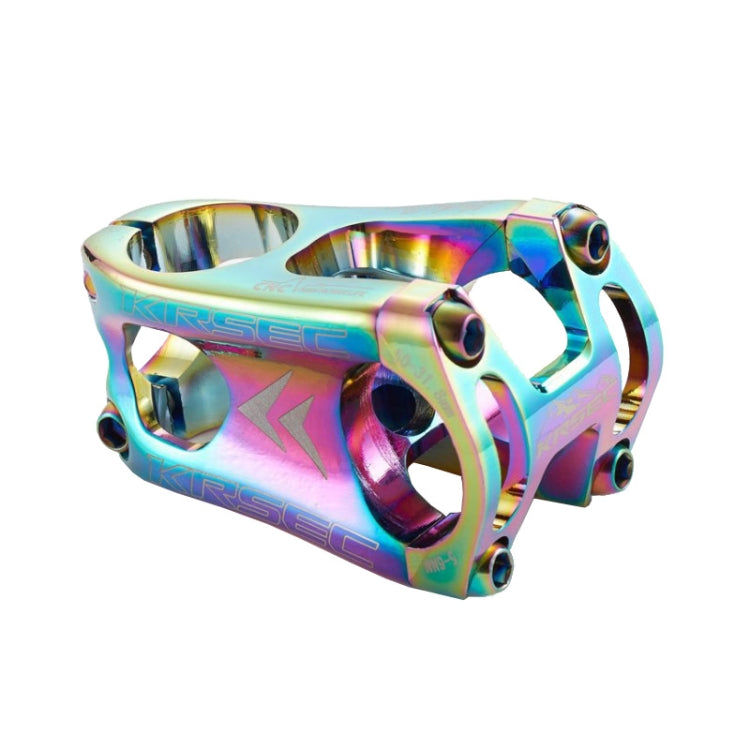 KRSEC CNC Ultra Light Short-Handed Mountain Bike Aluminum Alloy 50mm Riser, Colour: Electroplating Color - Bicycle Grips by PMC Jewellery | Online Shopping South Africa | PMC Jewellery