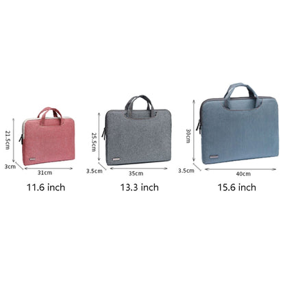 LiSEN LS-116 Simple Laptop Bag Business Laptop Liner Bag, Size: 11.6 inch(PU Black) - Other by LiSEN | Online Shopping South Africa | PMC Jewellery | Buy Now Pay Later Mobicred