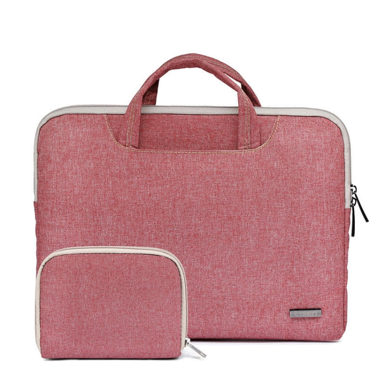 LiSEN LS-116 Simple Laptop Bag Business Laptop Liner Bag, Size: 13.3 inch(Snowflake Nylon Light Red) - 13.3 inch by LiSEN | Online Shopping South Africa | PMC Jewellery | Buy Now Pay Later Mobicred