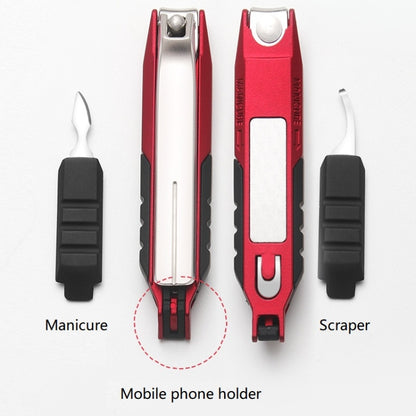 Anti-splash Nail Clippers Multifunctional Mobile Phone Holder Nail Clippers,Style: PinkSsuit - Nail Art Equipment by PMC Jewellery | Online Shopping South Africa | PMC Jewellery | Buy Now Pay Later Mobicred