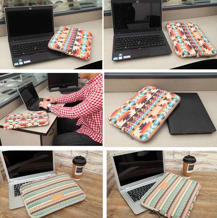 LiSEN LS-518 Lingge Pattern Laptop Computer Liner Bags, Size: 14 inch(Green Pattern Diamond Lattice) - free shipping - PMC Jewellery - Order now!
