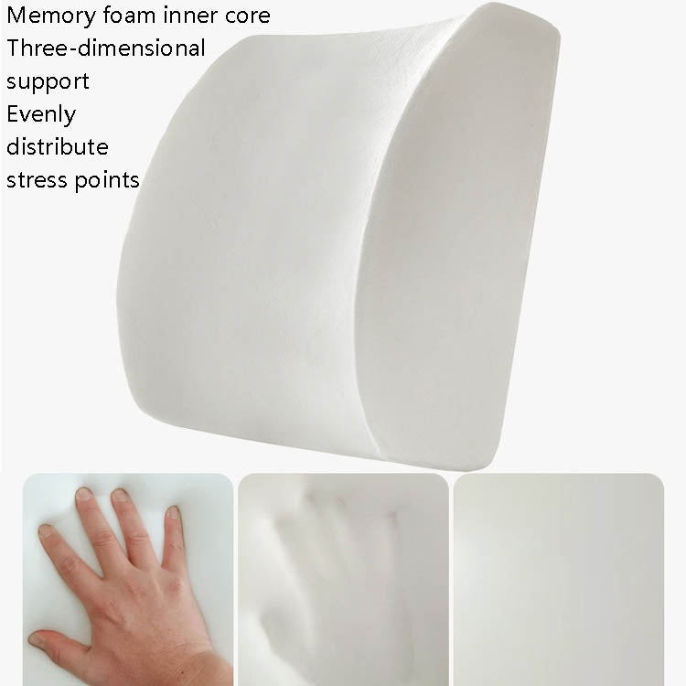 Office Waist Cushion Car Pillow With Pillow Core, Style: Memory Foam(Mesh Purple) - free shipping - PMC TechLife - Order now!