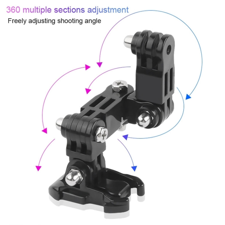 2 Set Cycling Helmet Adhesive Multi-Joint Arm Fixed Mount Set for GoPro Hero11 Black / HERO10 Black / GoPro HERO9 Black / HERO8 Black / HERO7 /6 /5 /5 Session /4 Session /4 /3+ /3 /2 /1, DJI Osmo Action and Other Action Cameras Style 4 -  by PMC Jewellery | Online Shopping South Africa | PMC Jewellery | Buy Now Pay Later Mobicred