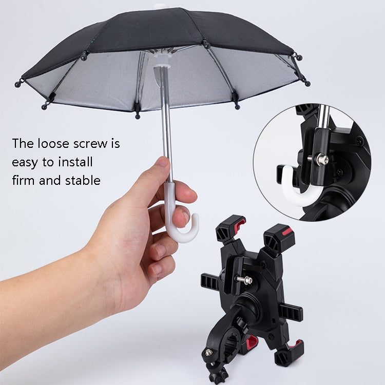 CYCLINGBOX Bicycle Mobile Phone Bracket With Parasol Rider Mobile Phone Frame, Style: Handlebar Installation (Bue) - Holders by CYCLINGBOX | Online Shopping South Africa | PMC TechLife | Buy Now Pay Later Mobicred