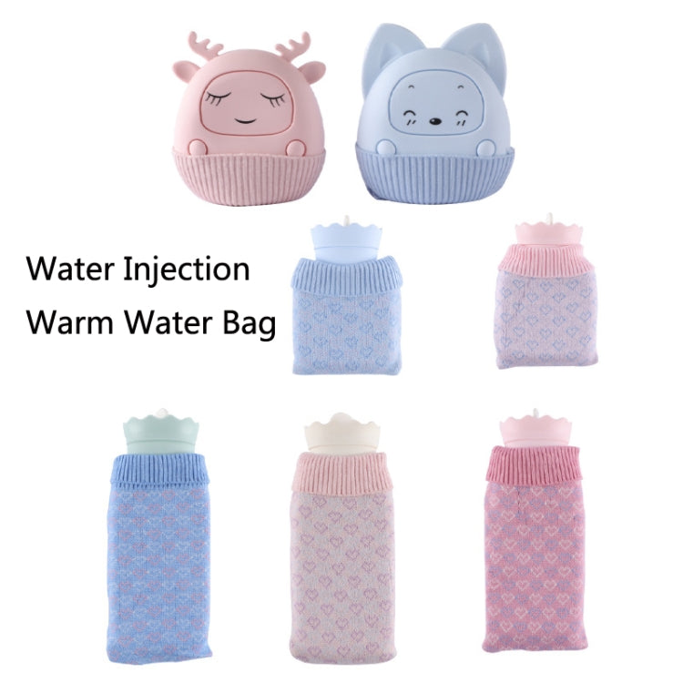 Winter Silicone Hand Warmer Cartoon Cute Water Injection Warm Water Bag, Colour: Pink Square - Hot Water Bags by PMC Jewellery | Online Shopping South Africa | PMC Jewellery | Buy Now Pay Later Mobicred