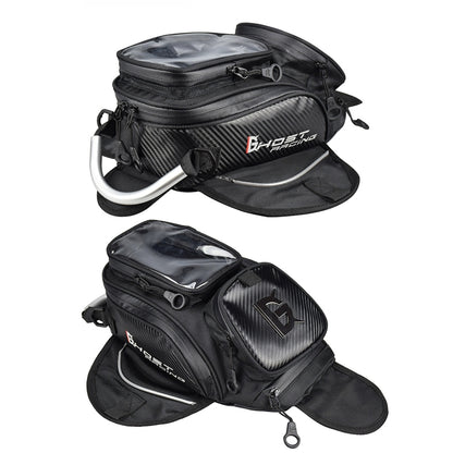 GHOST RACING GR-YXB08 Motorcycle Bag Touch Navigation Fuel Tank Package Dust Waist Bag(Without Magnet (Black)) - Bags & Luggages by GHOST RACING | Online Shopping South Africa | PMC Jewellery | Buy Now Pay Later Mobicred