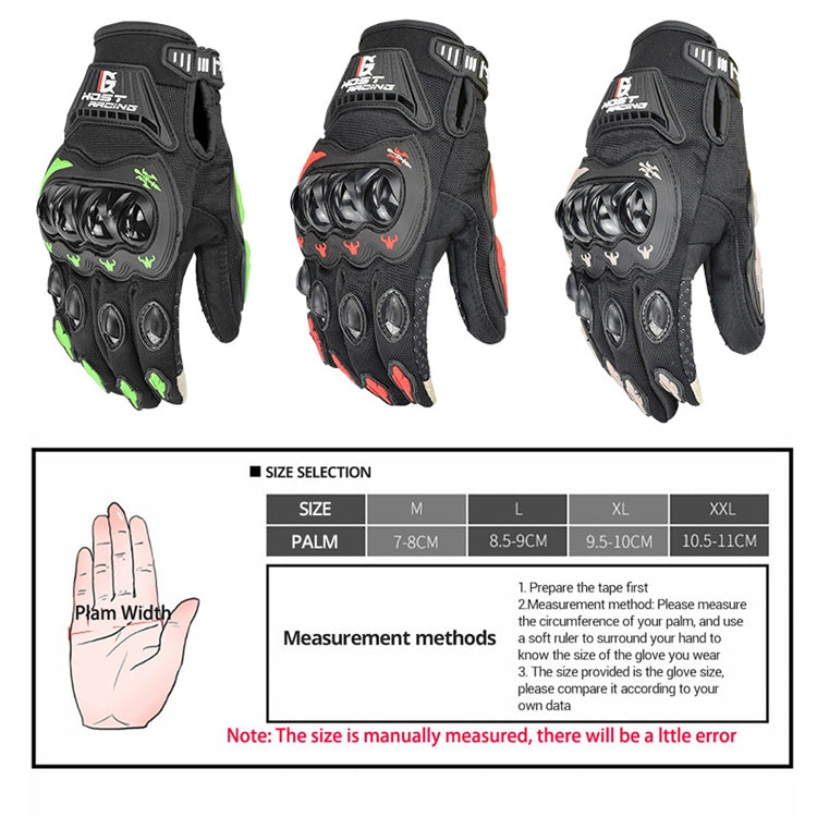 GHOST RACING GR-ST04 Motorcycle Gloves Anti-Fall Full Finger Riding Touch Gloves, Size: XXL(Green) - free shipping - PMC TechLife - Order now!