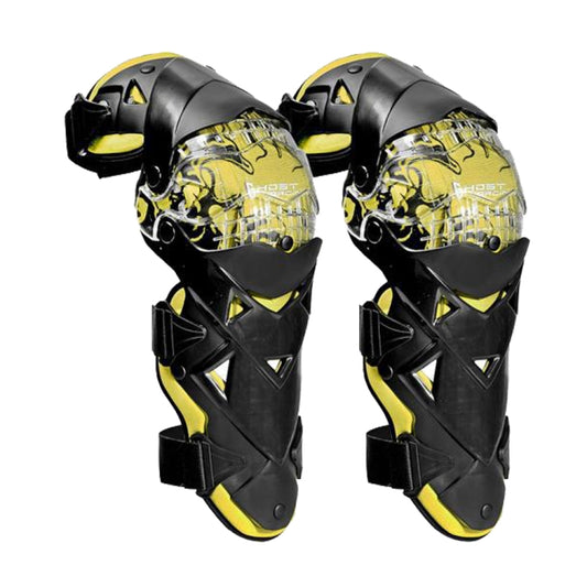 GHOST RACING GR-HX05 Motorcycle Riding Protective Gear Keep Warm Anti-Wind Anti-Fall Locomotive Knee Pad(Yellow) - Protective Gear by GHOST RACING | Online Shopping South Africa | PMC Jewellery | Buy Now Pay Later Mobicred