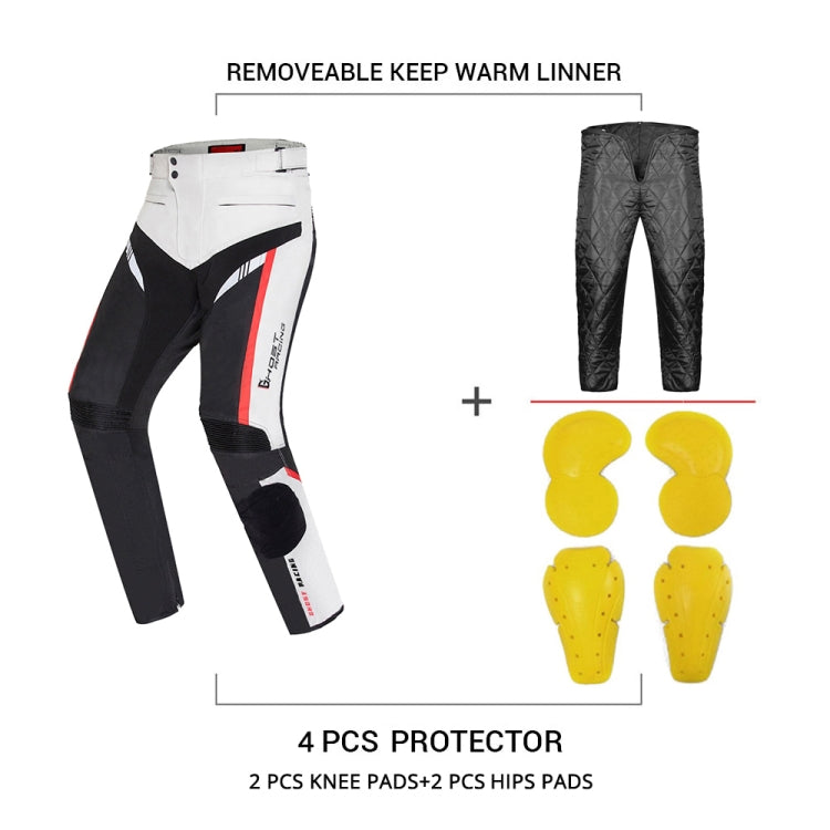 GHOST RACING GR-K06 Motorcycle Riding Trousers Racing Motorcycle Anti-Fall Windproof Keep Warm Pants, Size: XXXXL(Black) - Protective Gear by GHOST RACING | Online Shopping South Africa | PMC Jewellery | Buy Now Pay Later Mobicred