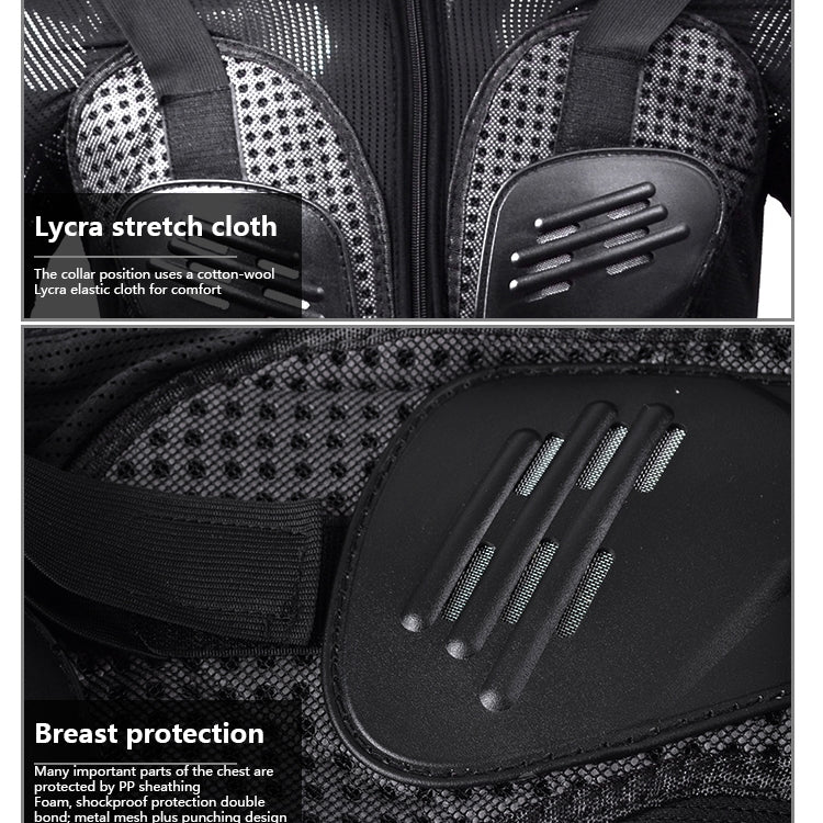 GHOST RACING F060 Motorcycle Armor Suit Riding Protective Gear Chest Protector Elbow Pad Fall Protection Suit, Size: XL(Red) - Protective Gear by GHOST RACING | Online Shopping South Africa | PMC TechLife | Buy Now Pay Later Mobicred