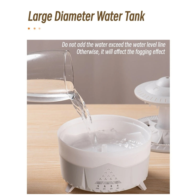 UFO Water Drop Aromatherapy Humidifier Desktop Remote Control Diffuser, Plug: AU Plug(Wood Grain) - free shipping - PMC TechLife - Order now!