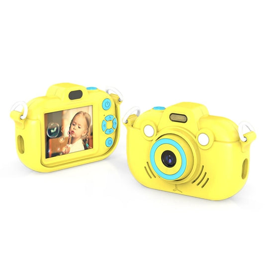 DC502 2.4-Inch 16X Zoom 2.7K Video Recording Children Digital Camera, Color: Yellow + 32G(AU Plug) - Children Cameras by PMC Jewellery | Online Shopping South Africa | PMC Jewellery | Buy Now Pay Later Mobicred