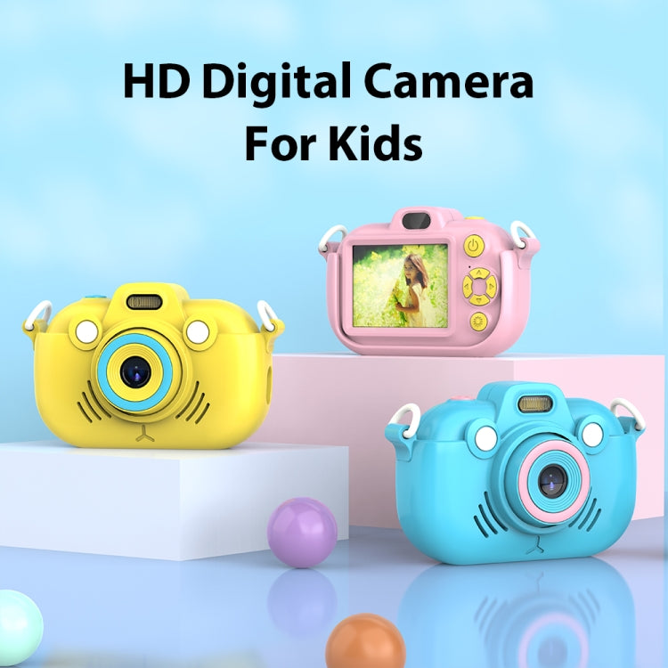 DC502 2.4-Inch 16X Zoom 2.7K Video Recording Children Digital Camera, Color: Pink No Card(EU Plug) - Children Cameras by PMC Jewellery | Online Shopping South Africa | PMC Jewellery | Buy Now Pay Later Mobicred