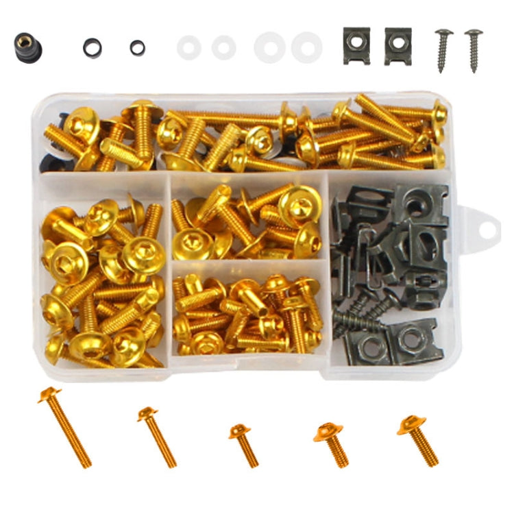 177 PCS/ Box Motorcycle Modification Accessories Windshield Cover Set Screw(Gold) - Others by PMC Jewellery | Online Shopping South Africa | PMC Jewellery | Buy Now Pay Later Mobicred